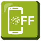 Mobiltelefon aus + Schildkröte