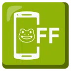 Mobiltelefon aus + Frosch