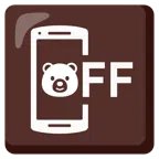 Mobiltelefon aus + Bär