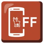 Mobiltelefon aus + Hirsch