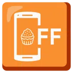 Mobiltelefon aus + Cupcake
