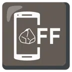 Mobiltelefon aus + Felsen