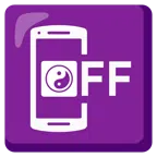Mobiltelefon aus + Yin und Yang