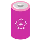 batteria + fiore di ciliegio