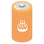 batteria + torta di compleanno