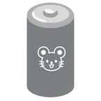 batteria + muso di topo