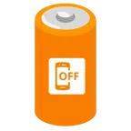 batteria + cellulare spento