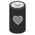 batteria + cuore nero
