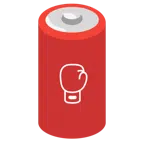 batteria + guantone da pugilato