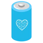batteria + cuore azzurro