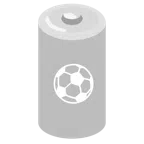batteria + pallone da calcio