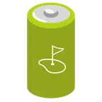 batteria + bandiera in buca