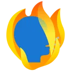 Feuer + sprechender Kopf