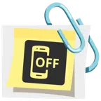 graffette attaccate + cellulare spento