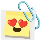 graffette attaccate + faccina con sorriso e occhi a cuore