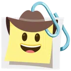 graffette attaccate + faccina con cappello da cowboy