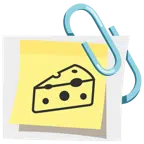 graffette attaccate + fetta di formaggio