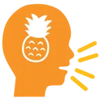cabeza parlante + piña
