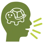 cabeza parlante + tortuga