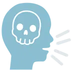 cabeza parlante + calavera