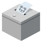 หีบบัตรลงคะแนน + หน้าหนู
