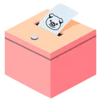 หีบบัตรลงคะแนน + หน้าหมู