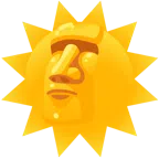 Moai + faccina sole
