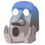 Moai + faccina terrorizzata