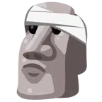 Moai + faccina con la testa bendata