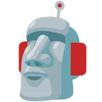Moai + faccina di robot