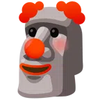 Moai + faccina pagliaccio