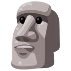 Moai + bocca che morde il labbro