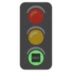 semaforo verticale + pulsante FREE