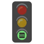 semaforo verticale + pulsante SOS