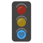 semaforo verticale + cuore blu