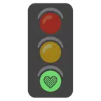 semaforo verticale + cuore verde