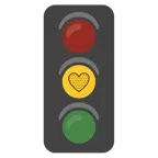 semaforo verticale + cuore giallo