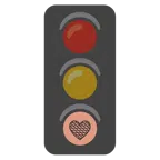 semaforo verticale + cuore marrone