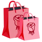 borse della spesa + rosa