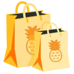 borse della spesa + ananas