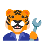 martello e chiave inglese + muso di tigre