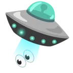 disco volante + occhi