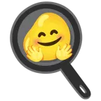 smiling face with open hands + cooking
