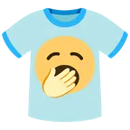 yawning face + t-shirt