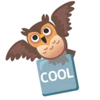 sowa + przycisk COOL