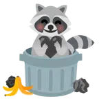 Waschbär + schwarzes Herz