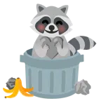 Waschbär + graues Herz