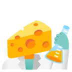 provetta + fetta di formaggio