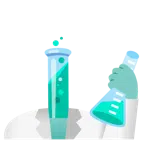 test tube + test tube