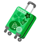 valigia + albero sempreverde